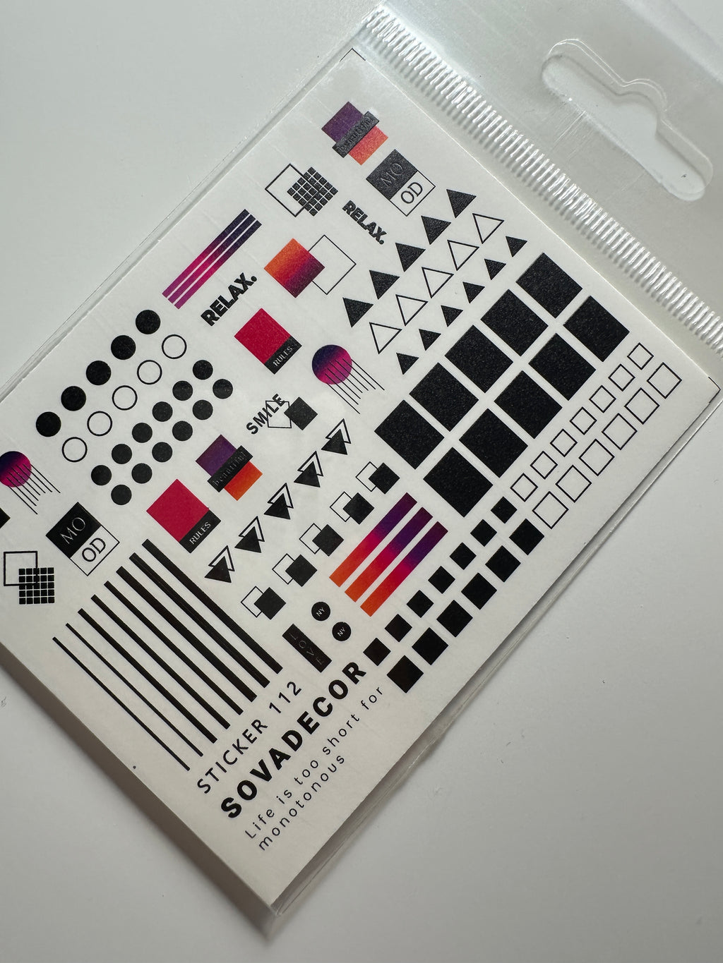 SOVADECOR Sticker 112 - All Pro Beauty