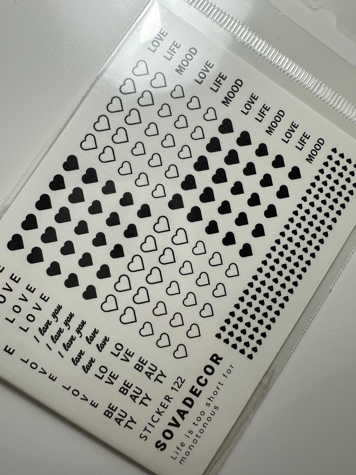 SOVADECOR Sticker 122 - All Pro Beauty