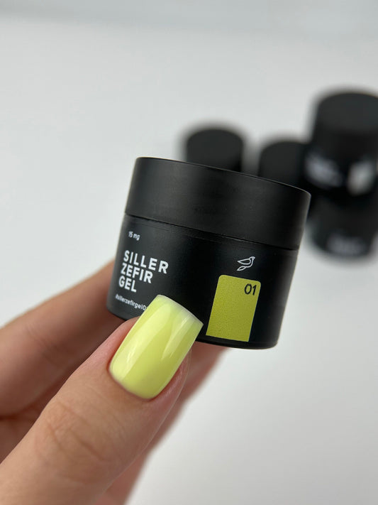 Siller Zefir Gel 01 Nail Gel, 15 ml - All Pro Beauty