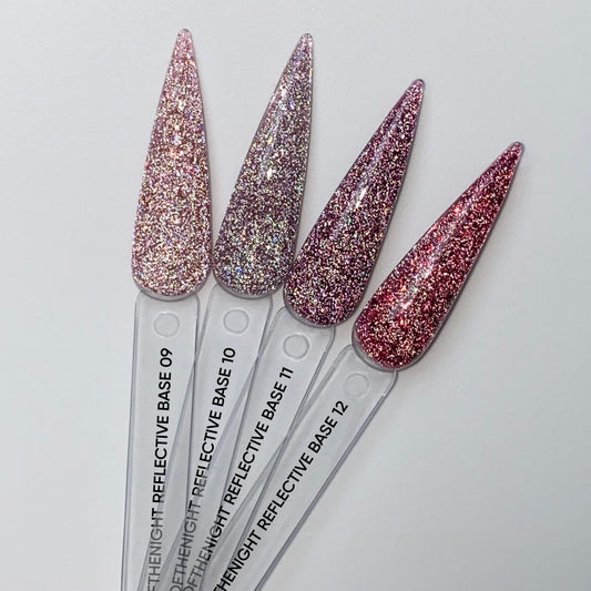 NAILSOFTHENIGHT Reflective base 12 — camouflage reflective base with shimmer, 10 ml