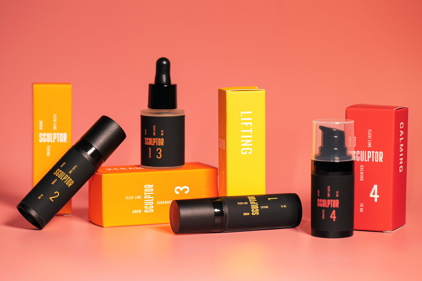 SCULPTOR FLEXI LINE BROW 4x15ml (4Steps)