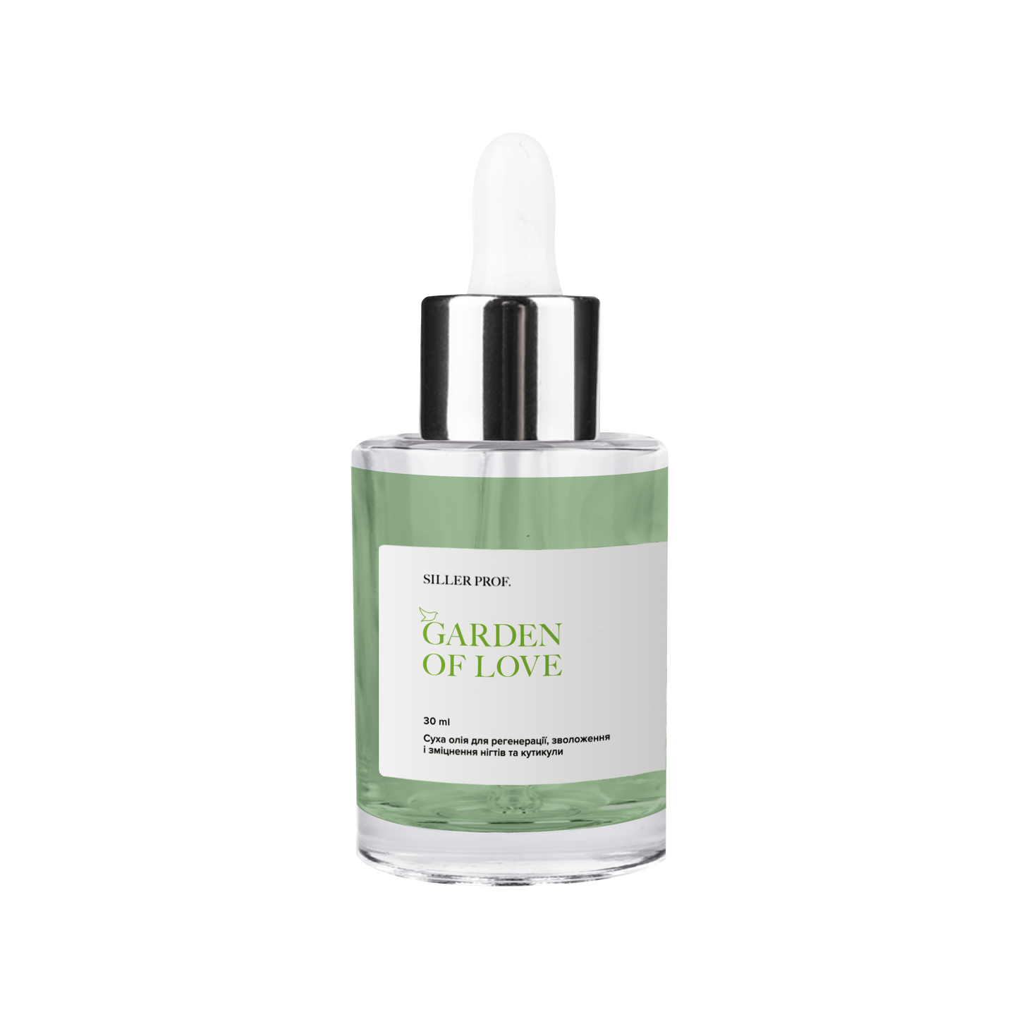Dry Cuticle Oil Garden of love Siller, 30 ml (glass bottle with pipette) - All Pro Beauty