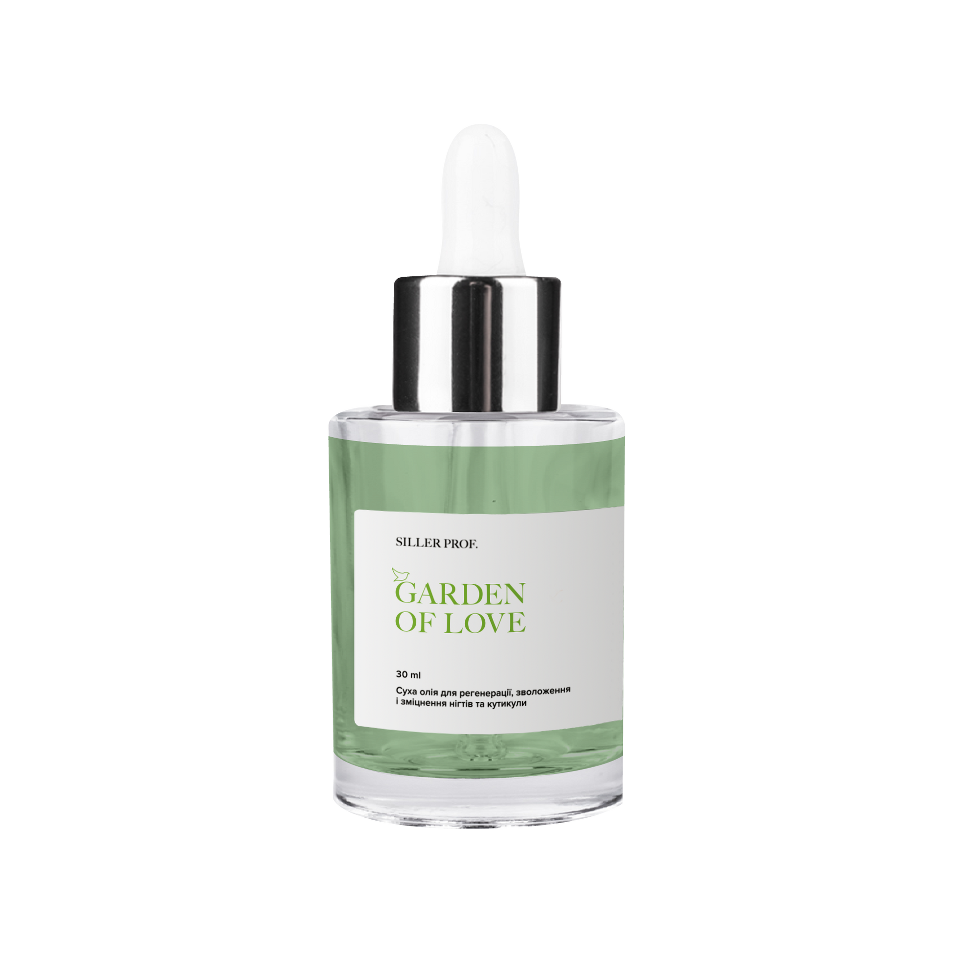 Dry Cuticle Oil Garden of love Siller, 30 ml (glass bottle with pipette) - All Pro Beauty