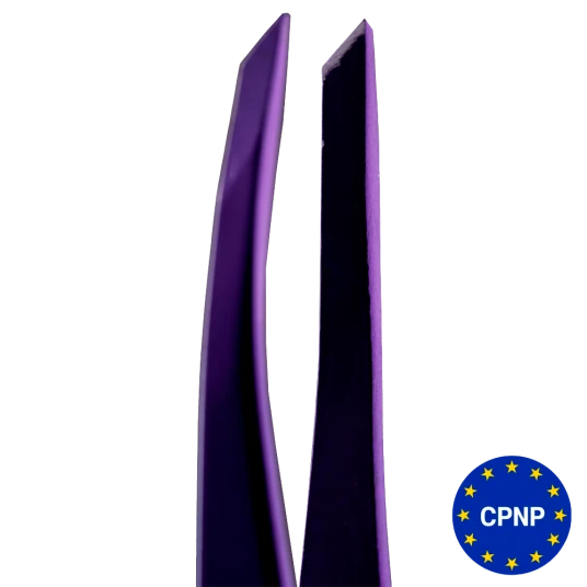 ZOLA Professional Beveled Tweezers for eyebrows VIOLET