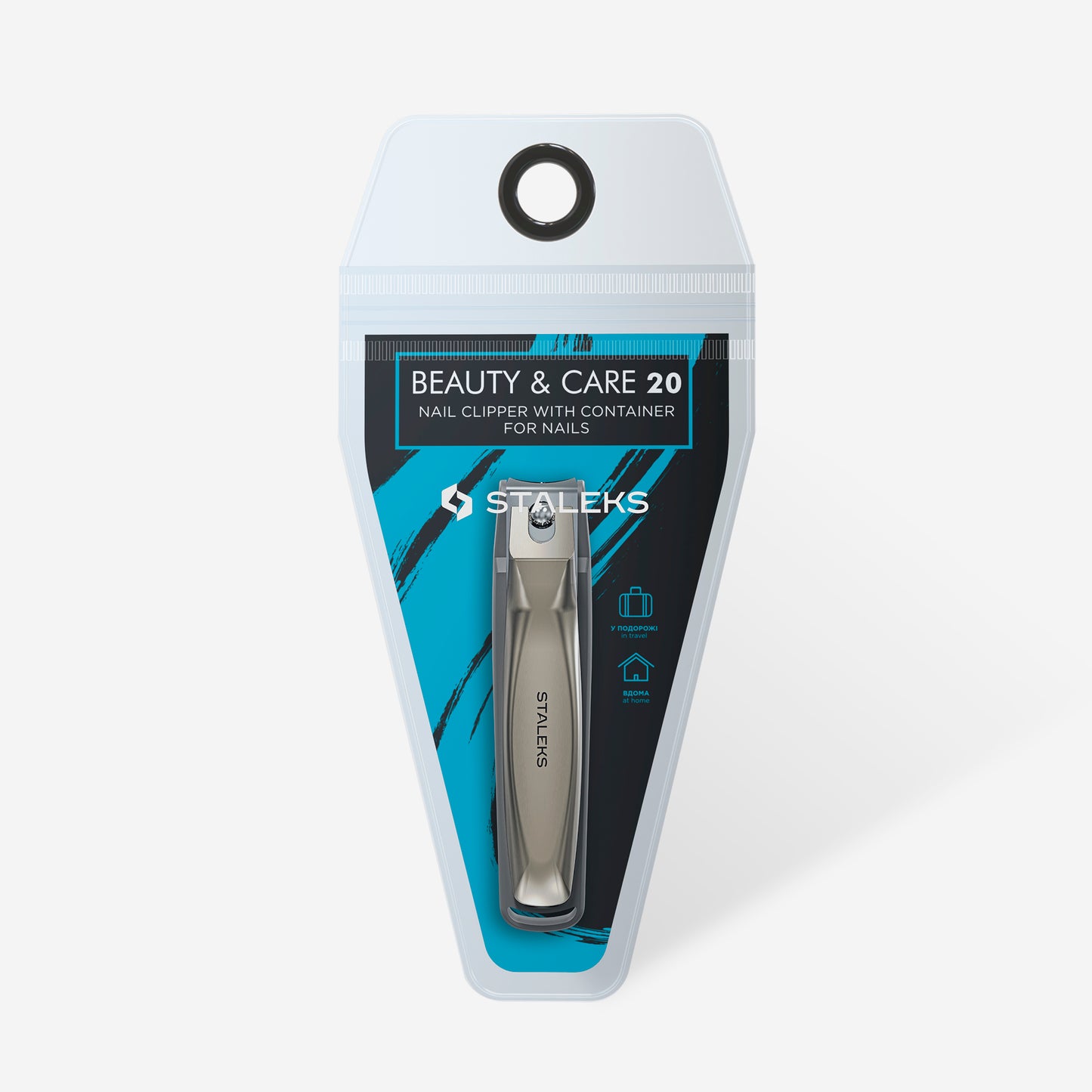STALEKS  Nail clipper with container for nails BEAUTY & CARE 20 (KBC-20)