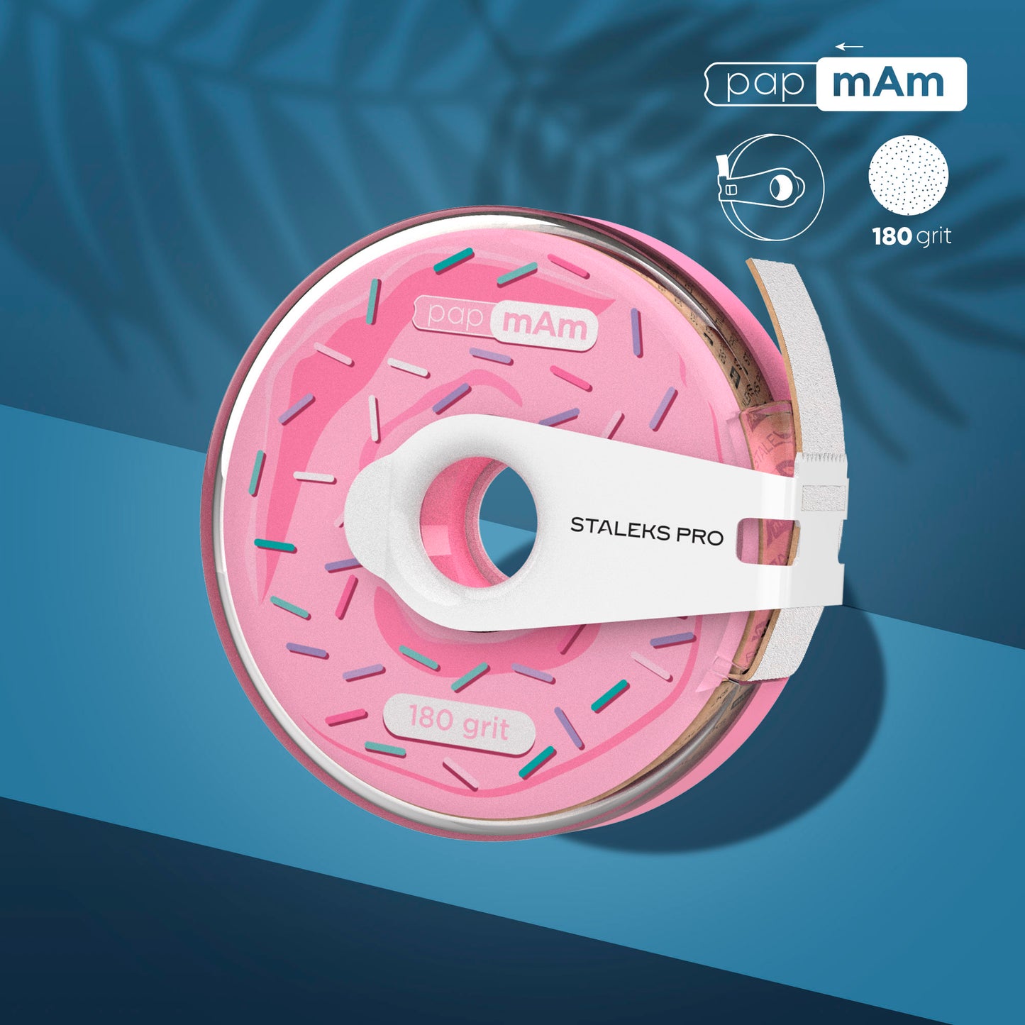 STALEKS Disposable white abrasive tape papmAm EXPERT in a plastic case (ATC-150,180,240grit)