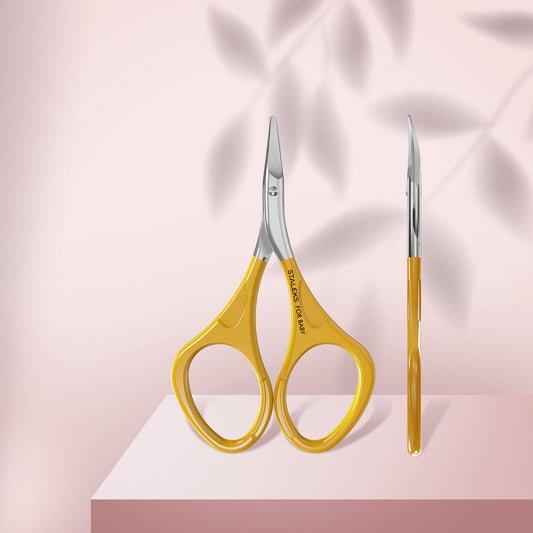 STALEKS Nail scissors for baby 0+ yellow BEAUTY & CARE 11 TYPE 8