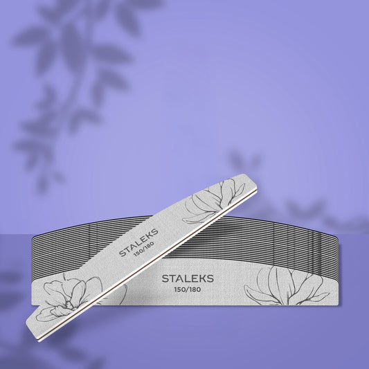 STALEKS Crescent mineral nail file EXPERT NFE 40 150/180 grit (25 pcs)
