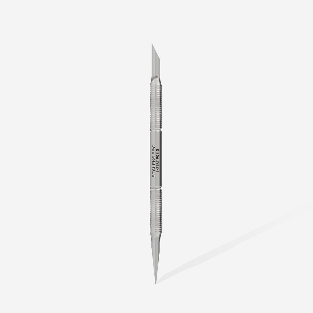 STALEKS Manicure pusher EXPERT 90 TYPE 5 (beveled and straight pusher) - All Pro Beauty