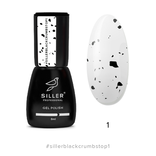 Siller Top  black Crumbs No1(8ml) - All Pro Beauty
