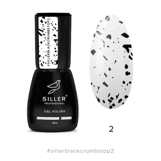 Siller Top black Crumbs No2(8ml) - All Pro Beauty