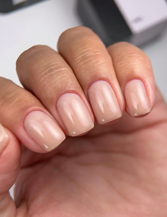 BIBLIOTEKA Builder Gel № 08 Taupe – Cool beige gel for nail extensions, 15 ml
