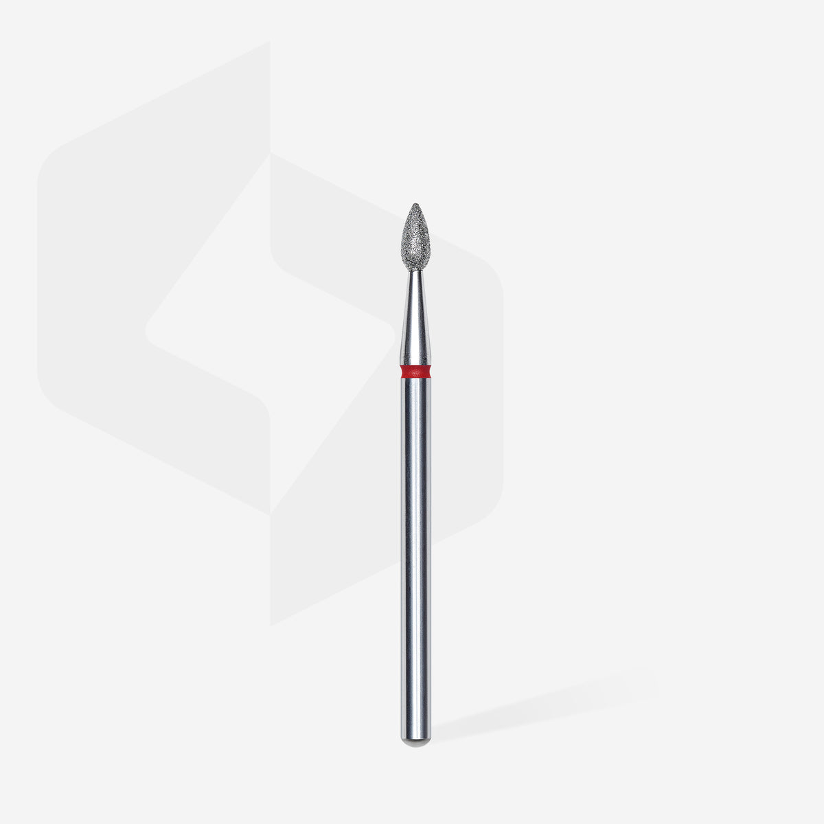 STALEKS Diamond nail drill bit drop red EXPERT head diameter 2,3 mm / working part 5 mm - All Pro Beauty