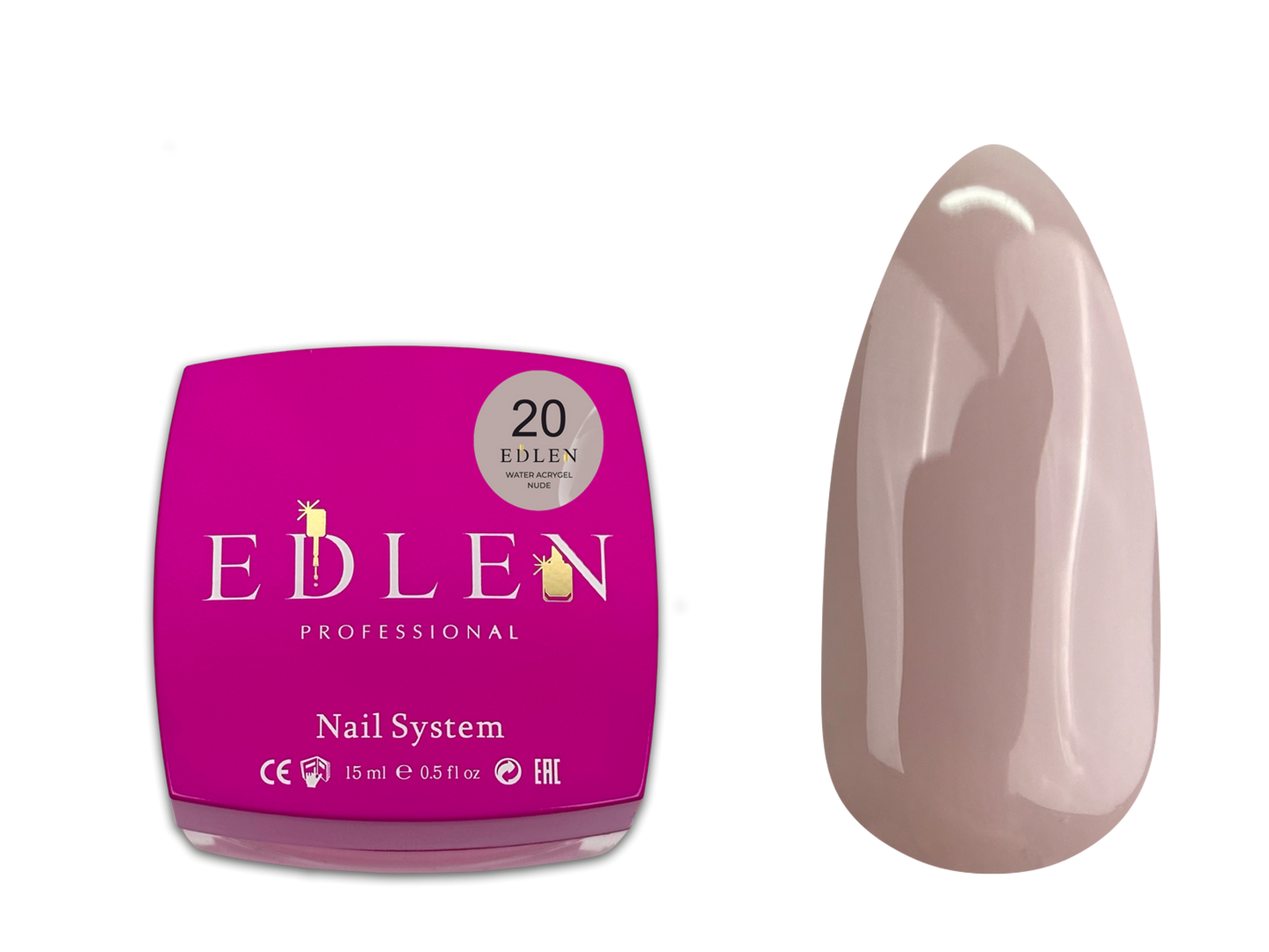 Water acrygel Nude Edlen №20 15ml
