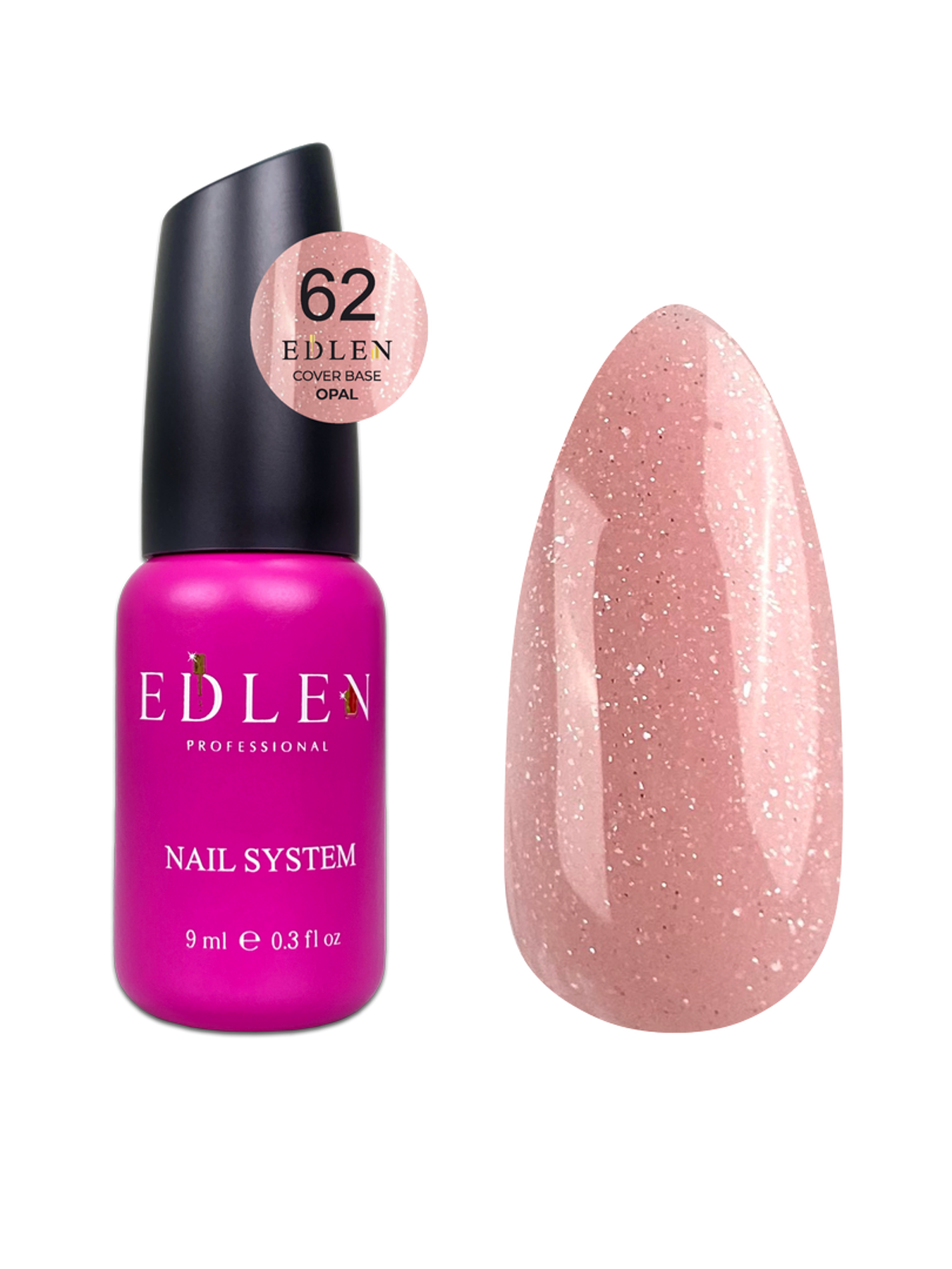 Cover base Opal Edlen №62 9ml - All Pro Beauty