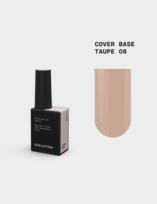 BIBLIOTEKA Cover Base № 08 Taupe – Cool beige, 10 ml