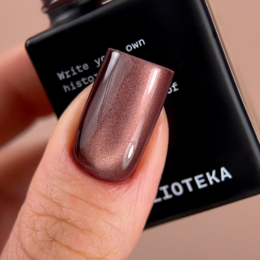 BIBLIOTEKA Cat Eye Gel Polish № 07 Wine Flare, 10 ml