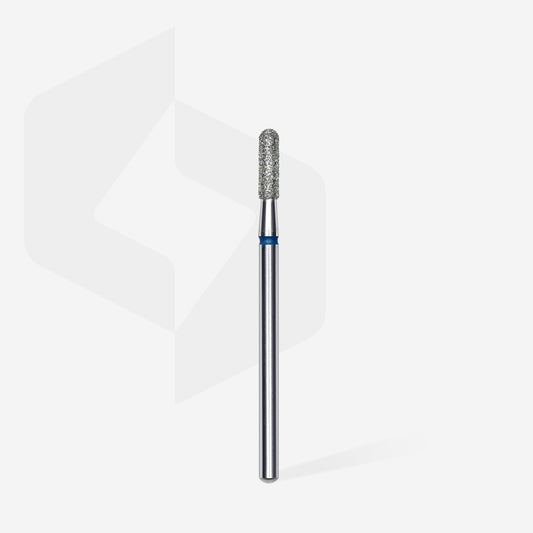 STALEKS Diamond nail drill bit rounded cylinder blue EXPERT head diameter 2,3 mm / working part 8 mm