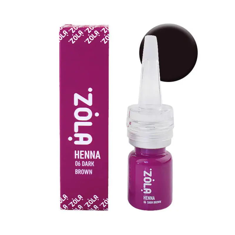ZOLA Henna for eyebrows No6   Dark Brown (5ml)