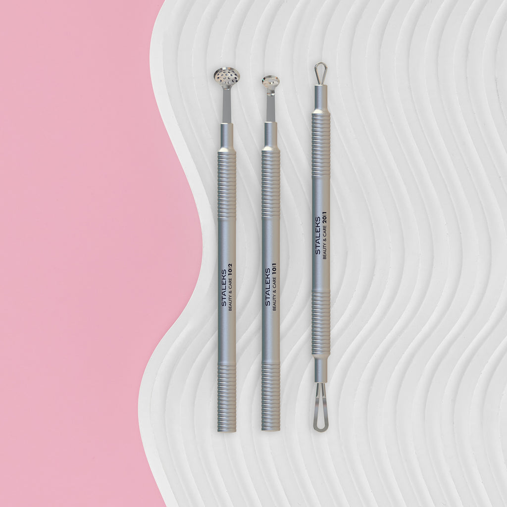STALEKS Cosmetology toolset “Clean Skin” BEAUTY & CARE 30 (Uno spoon, round tool with 19 holes and double-ended loop) ZBC-30 - All Pro Beauty