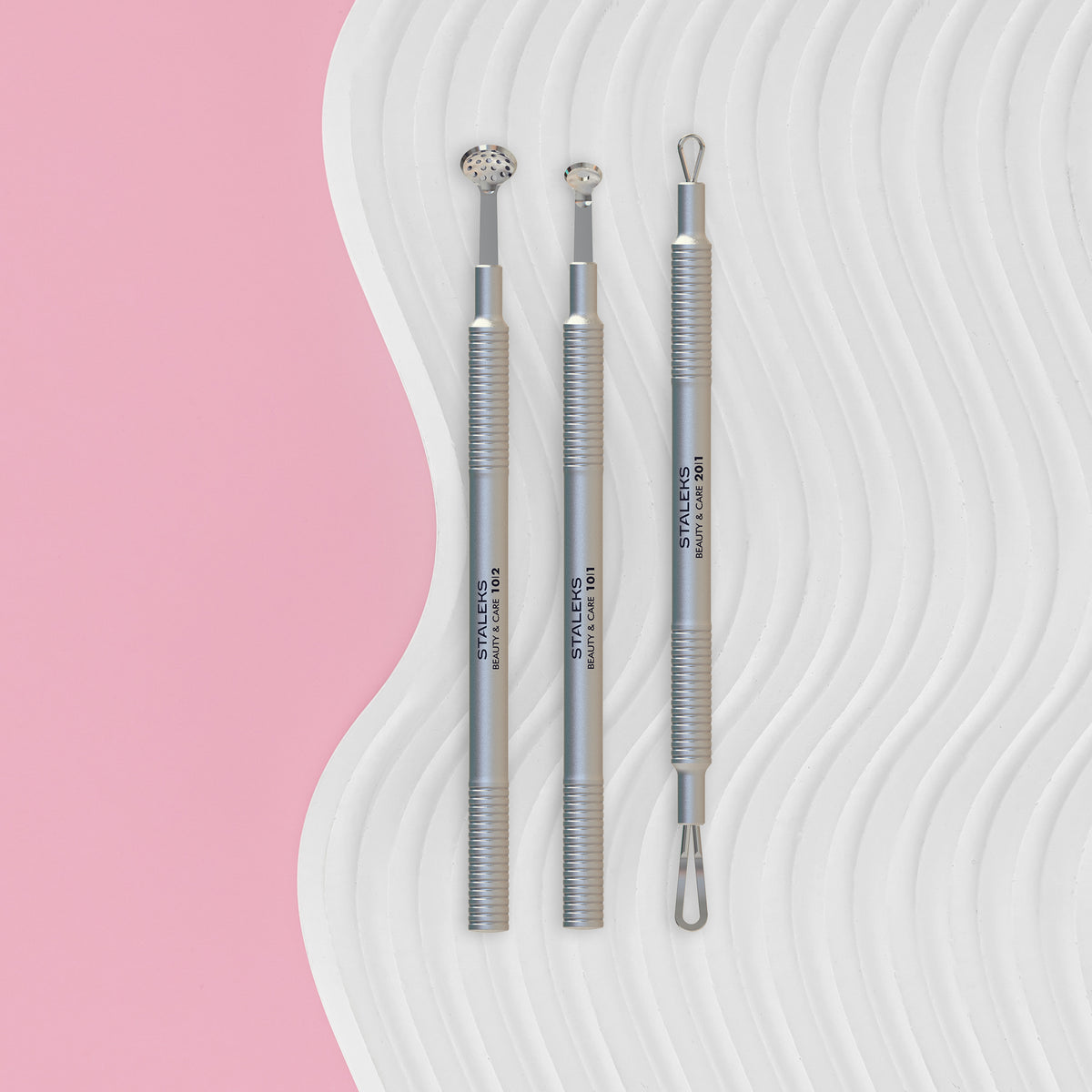 STALEKS Cosmetology toolset “Clean Skin” BEAUTY & CARE 30 (Uno spoon, round tool with 19 holes and double-ended loop) ZBC-30 - All Pro Beauty