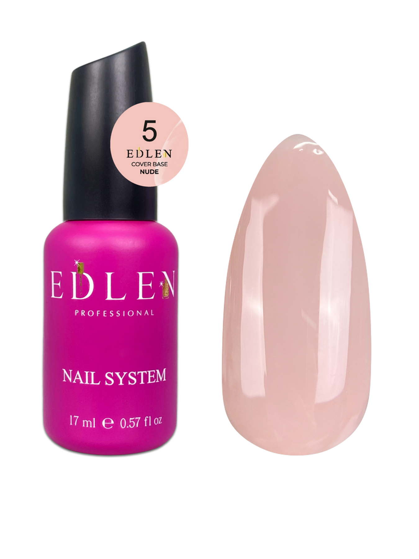 Cover base Nude Edlen №05 17ml - All Pro Beauty