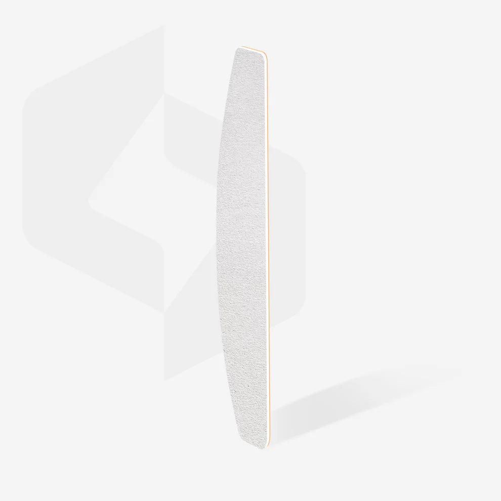STALEKS Disposable white files for crescent nail file on a soft foam layer EXPERT 40 180 grit (30 pcs) - All Pro Beauty