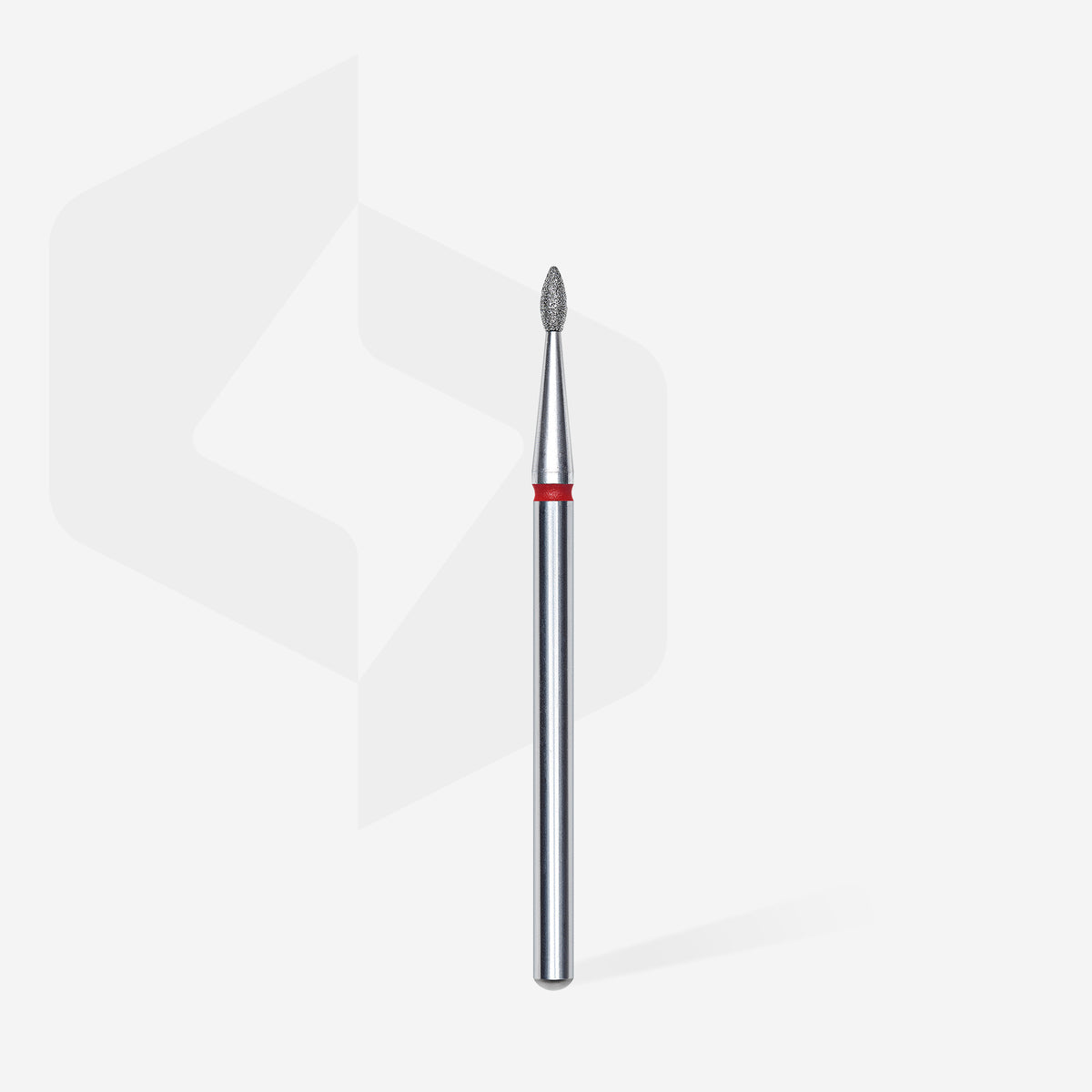 STALEKS Diamond nail drill bit drop red EXPERT head diameter 1,6 mm / working part 4 mm