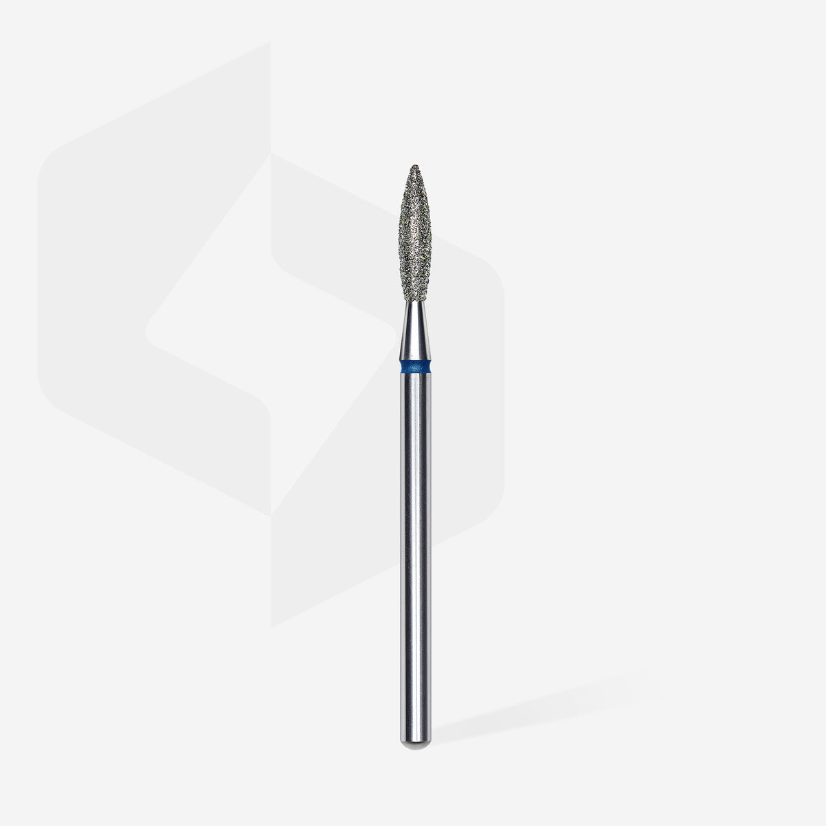 STALEKS Diamond nail drill bit flame blue EXPERT head diameter 2,3 mm / working part 10 mm - All Pro Beauty
