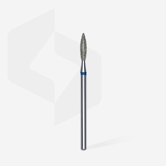STALEKS Diamond nail drill bit flame blue EXPERT head diameter 2,3 mm / working part 10 mm