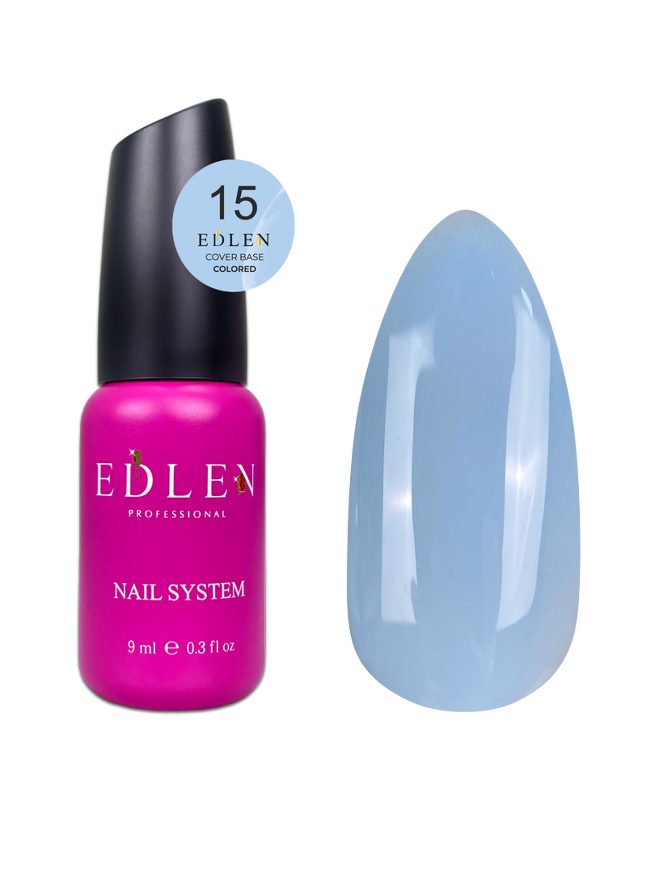Cover base Colored Edlen №15 9ml - All Pro Beauty