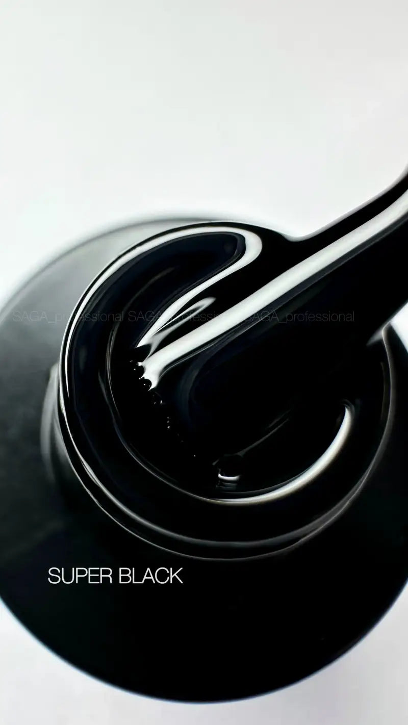 SAGA Gel Polish Super Black (9ml)