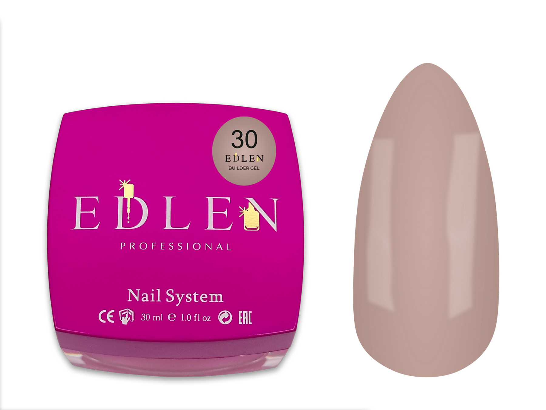 Builder gel Office Edlen №30 30ml - All Pro Beauty