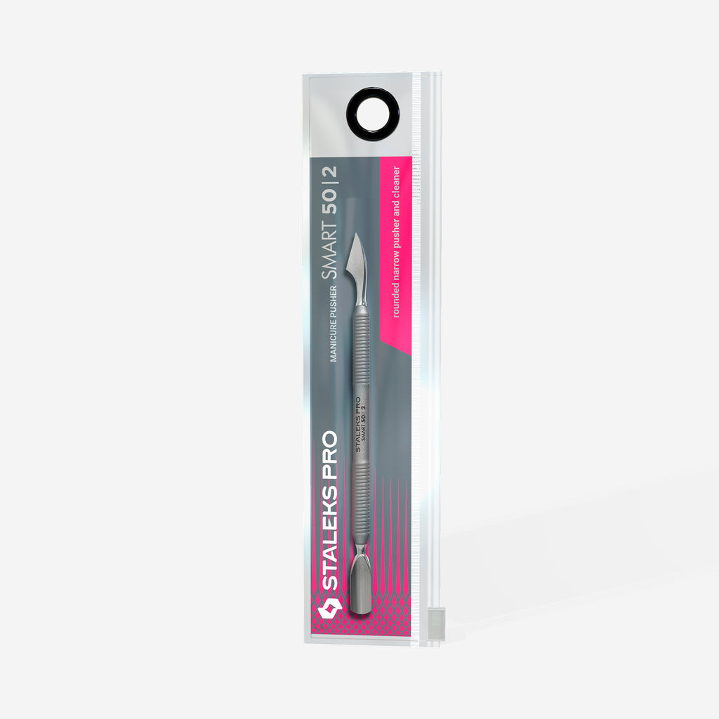 STALEKS Manicure pusher SMART 50 TYPE 2 rounded narrow pusher and cleaner (PS-50/2) - All Pro Beauty