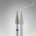STALEKS Diamond nail drill bit pointed pear blue EXPERT head diameter 4 mm / working part 12 mm - All Pro Beauty