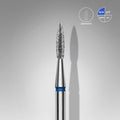 STALEKS Diamond nail drill bit pointed flame blue EXPERT head diameter 1,8 mm / working part 8 mm - All Pro Beauty