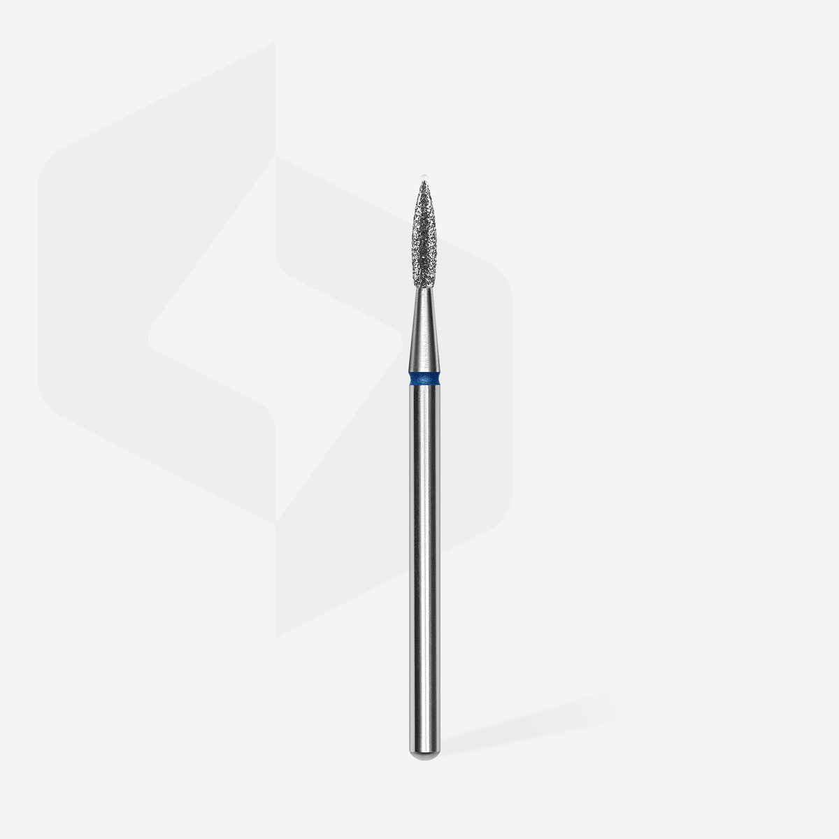STALEKS Diamond nail drill bit pointed flame blue EXPERT head diameter 1,8 mm / working part 8 mm - All Pro Beauty
