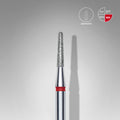 STALEKS Diamond nail drill bit frustum red EXPERT head diameter 1,8 mm / working part 8 mm - All Pro Beauty