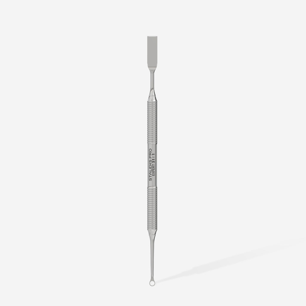 STALEKS Manicure pusher EXPERT 51 TYPE 1 (straight flat and loop pusher) - All Pro Beauty