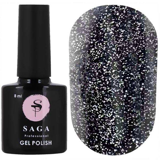 Saga Professional Fiery Gel-polish No2 black (9ml)