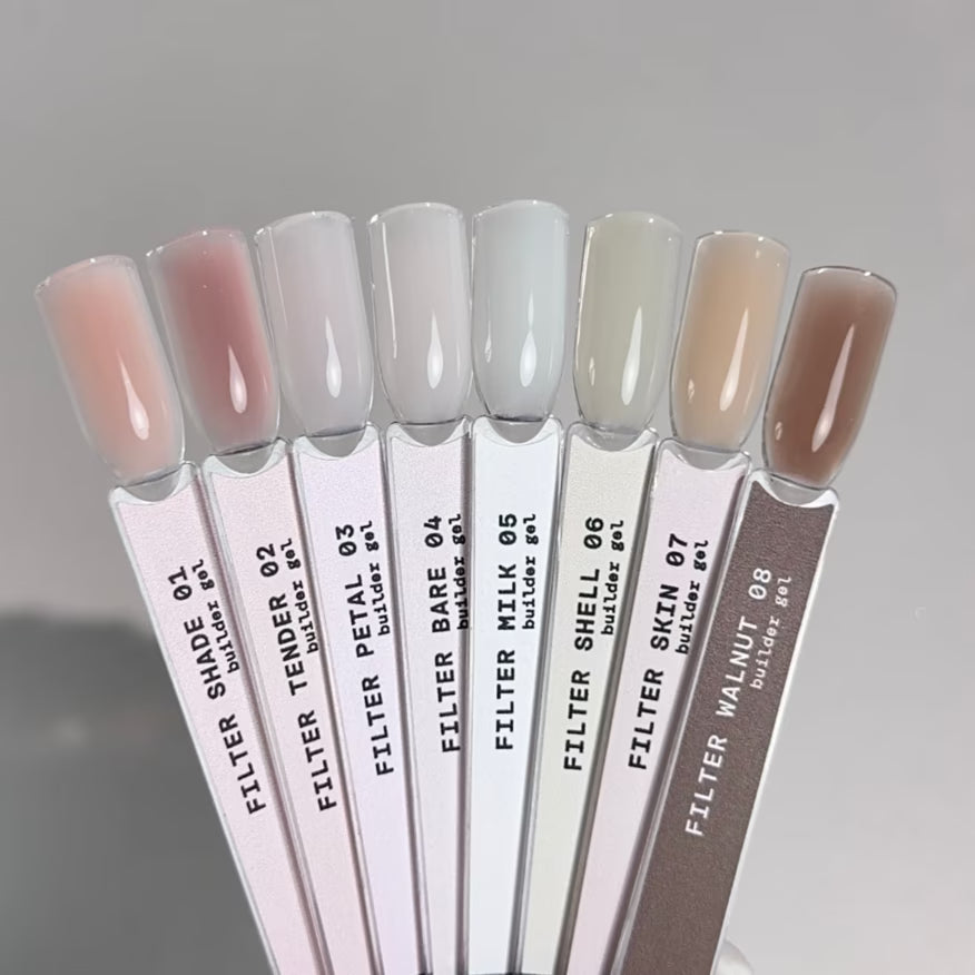 BIBLIOTEKA Builder Gel № 01 Shade FILTER – Cool Pink-Beige, 15 ml