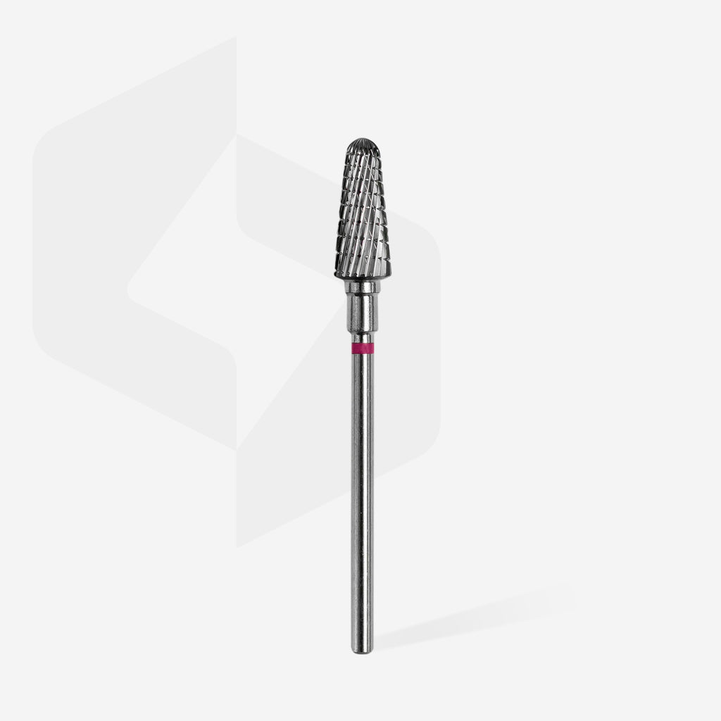 STALEKS Carbide nail drill bit frustum purple EXPERT head diameter 6 mm / working part 14 mm - All Pro Beauty