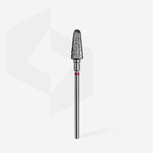STALEKS Carbide nail drill bit frustum purple EXPERT head diameter 6 mm / working part 14 mm