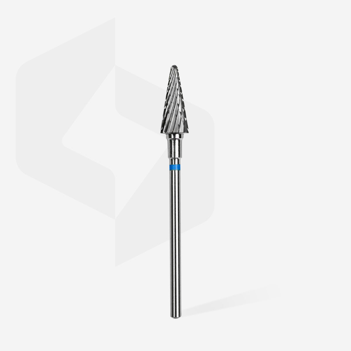 STALEKS Carbide nail drill bit cone blue EXPERT head diameter 6 mm / working part 14 mm FT71B060/14 - All Pro Beauty