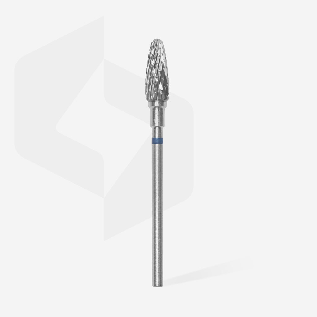 STALEKS Carbide nail drill bit corn blue EXPERT head diameter 5 mm / working part 13 mm - All Pro Beauty