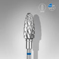 STALEKS Carbide nail drill bit corn blue EXPERT head diameter 6 mm / working part 14 mm - All Pro Beauty