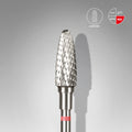 STALEKS Carbide nail drill bit corn red EXPERT head diameter 5 mm / working part 13 mm - All Pro Beauty