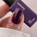 BIBLIOTEKA Gel Polish № 62 Composed – Deep Purple, 10 ml.