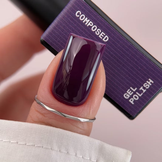 BIBLIOTEKA Gel Polish № 62 Composed – Deep Purple, 10 ml.