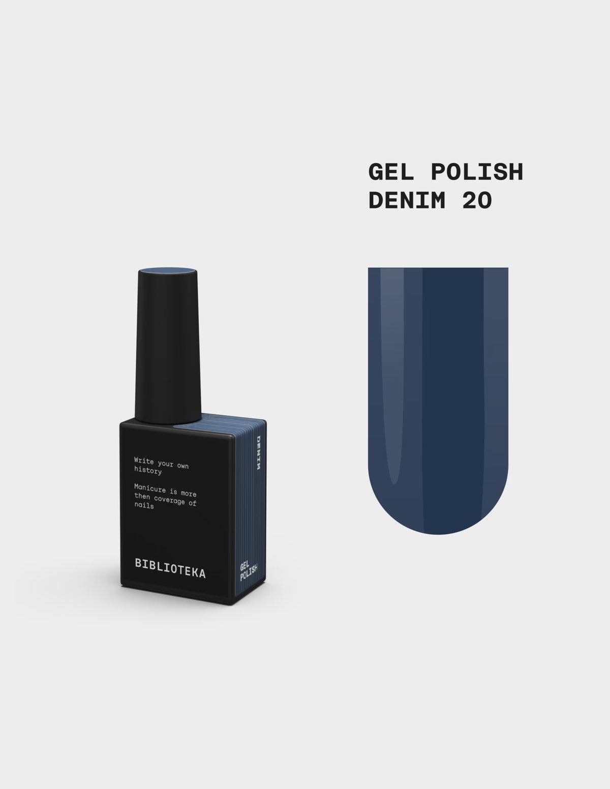 BIBLIOTEKA Gel Polish № 20 Denim, 10 ml